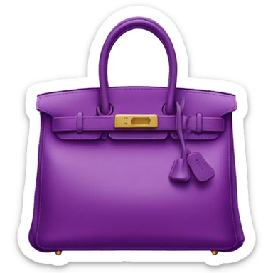 Birkin bag purple sticker
