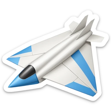 Paper plane sticker