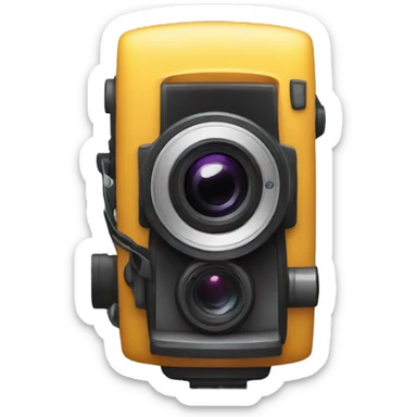 Camara con flash sticker