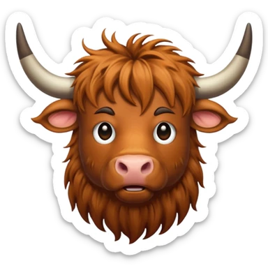 Highland cow  sticker
