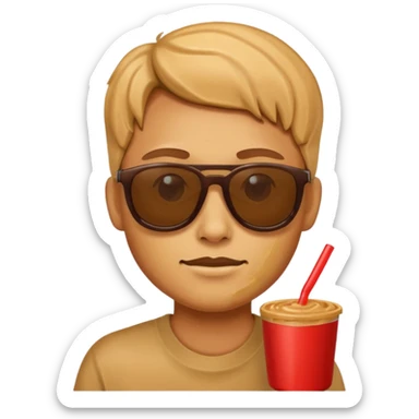 Penutbutter with sunnglass sticker