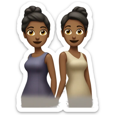 deux femmes qui s'embrasse sticker