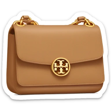Tory Burch purse tan sticker