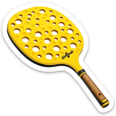 Pickleball paddle and ball sticker