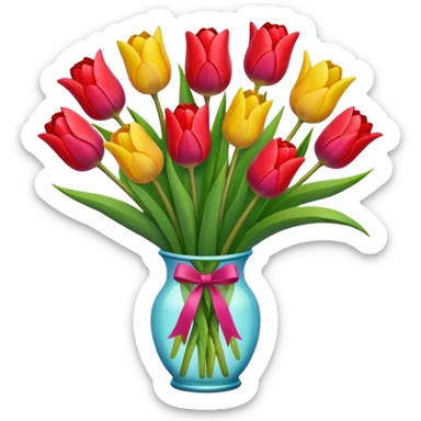 Tulip bouquet  sticker