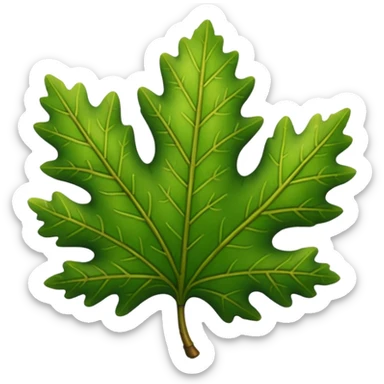 oak leaf sticker