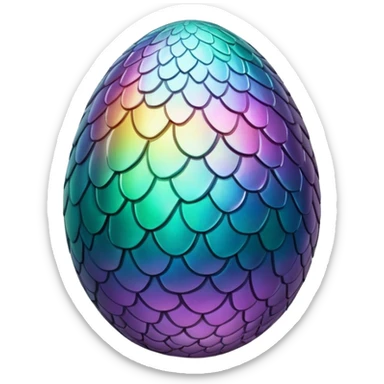 generate realistic detailed dragon egg sticker