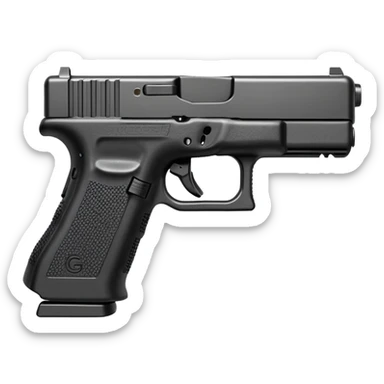 Belt-fed automatic Glock sticker