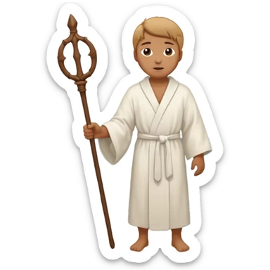 Human with divide sea sticker