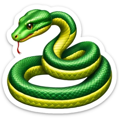 snake crawling  sticker