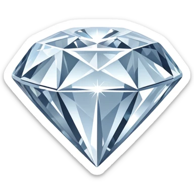 huge white diamond sticker