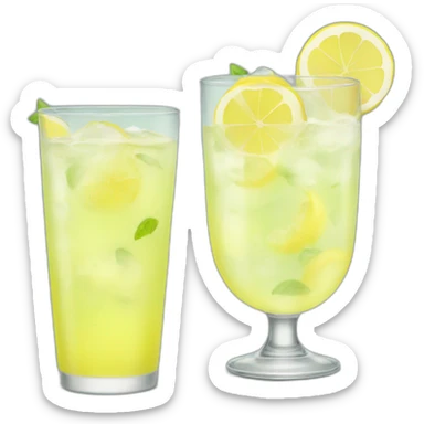A glass of lemonade sticker