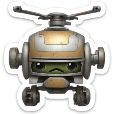 chopper robot star wars heureux sticker