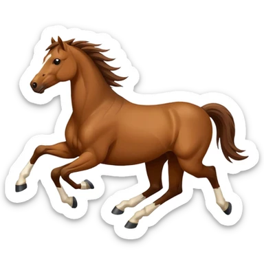 Mustang running pony sticker