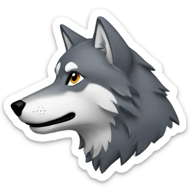 Lone wolf sticker