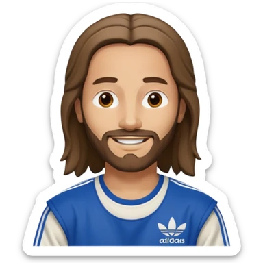 jesus in adidas clothes sticker