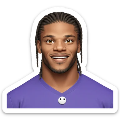 smiling boy with beard portrait sticker