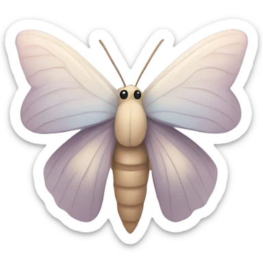 Moth in pastel color sticker