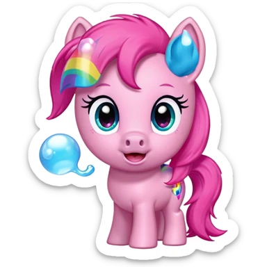 My little pony with gum sticker