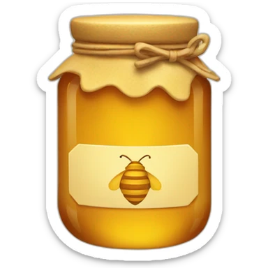 Honey jar sticker