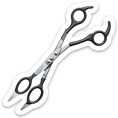  hairdressing scissors sticker