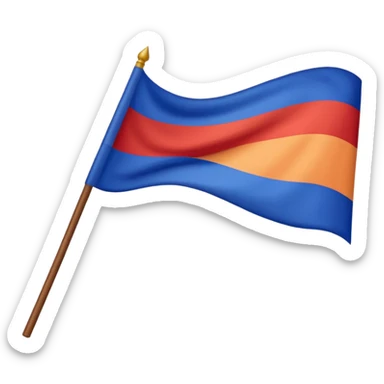 make armenian flag sticker
