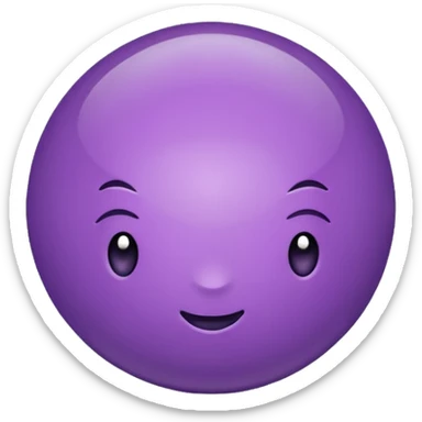 purple color ball sticker