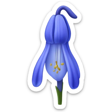 Bluebell flower sticker