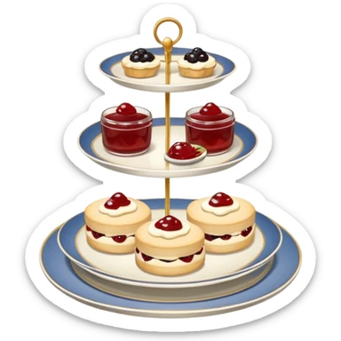 Wnglish afternoon tea sticker