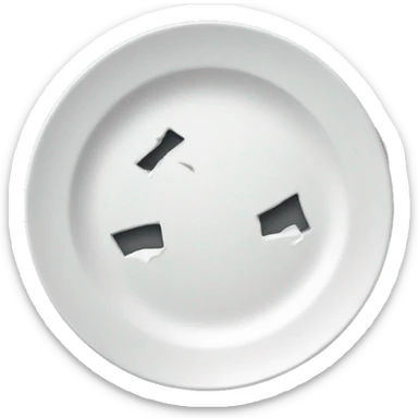 broken plate sticker