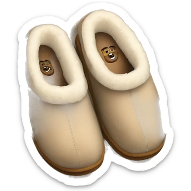 Ugg platform slippers sticker