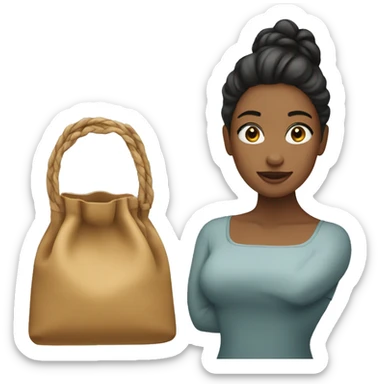 A bag whos called Giselle  sticker