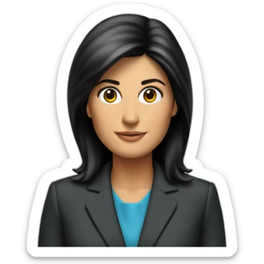 Nikki haley, business suit sticker