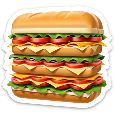 Sub sandwich sticker