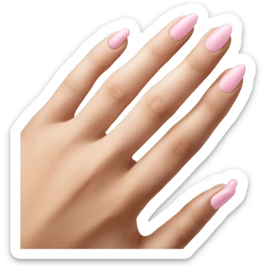 Light pink nails sticker