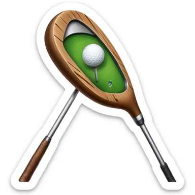Broken golf club sticker