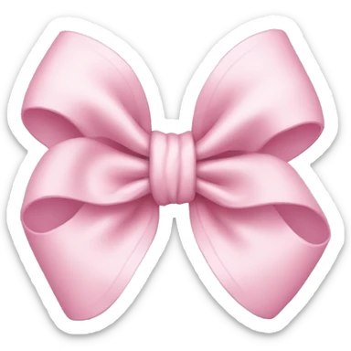 Pastel pink bow sticker