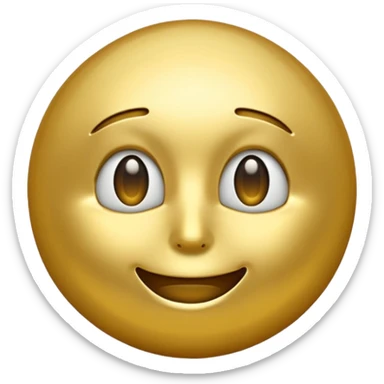 create a golden gold emoji  the most attractive any one or all of them ill choose it should be fully golden sticker