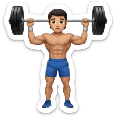 man lifting weights

 sticker