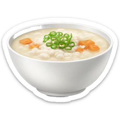 congee in a bowl  sticker