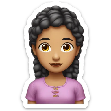 Niña pequeña disfrazada sticker