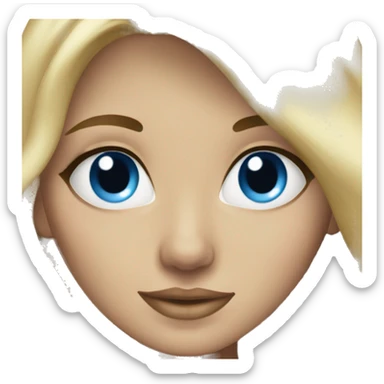 Beautiful blue-eyed blonde sticker
