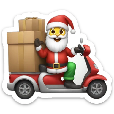 Santa Claus delivery sticker