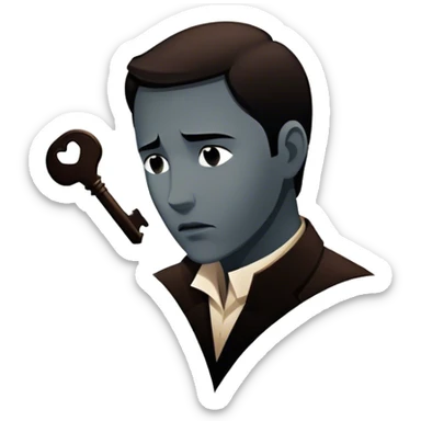 Icon for Drama Movies: A vintage movie poster-style design featuring a tense scene with emotional expressions, a dimly lit background, and key dramatic elements like a silhouette of a person in despair. Bold, cinematic typography. Transparent background. sticker