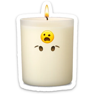3 wick candle  sticker