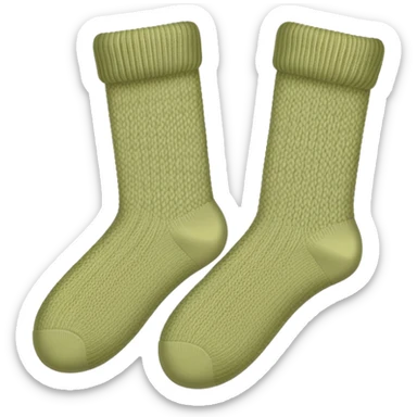 Pale olive socks  sticker