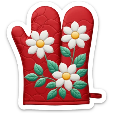 oven mitt print  sticker