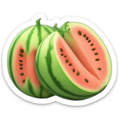 two melons next to each other sticker