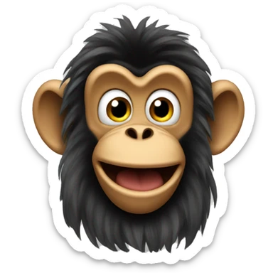 goofy ahh monkey sticker