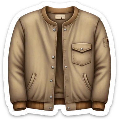 Dirty and worn-out clothes with visible stains, dust, and wrinkles. The fabric looks old and slightly torn, giving a rugged and unkempt appearance sticker